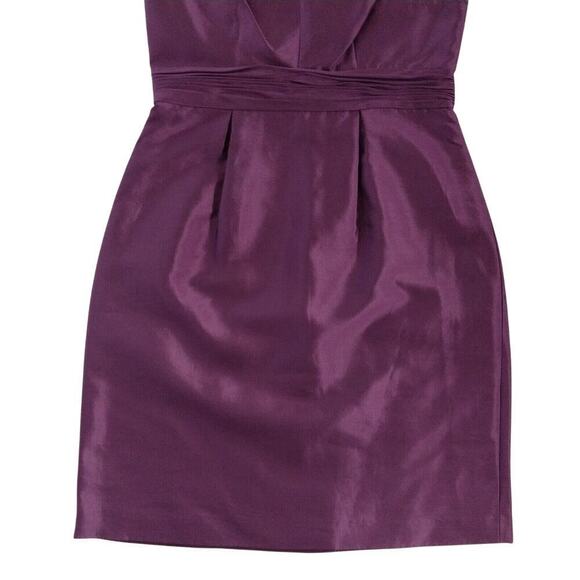 Adrianna Papell Purple Sheath Dress Size 10 New Silk Blend Cap Sleeve Formal - Picture 3 of 7